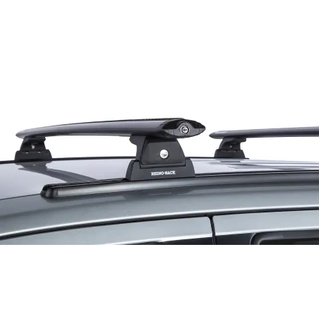 Kit 2 barres de toit noire Vortex 1260 mm RLT600 Trackmount Nissan Navara NP300 2015-2021