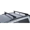 Kit 2 barres de toit noire 1250mm Heavy Duty RLT600 Trackmount Nissan Navara NP300 2015-2021