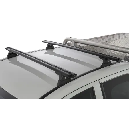 Kit 2 barres de toit noire Vortex 1260 mm RLT600 Ditch Mount Mitsubishi L200 Gen V MQ-MR 2015-