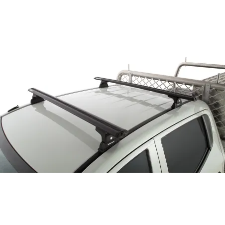 Kit 2 barres de toit noire Vortex 1260 mm RLT600 Ditch Mount Mitsubishi L200 Gen V MQ-MR 2015-