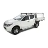 Kit 2 barres de toit noire 1250 mm Heavy Duty RLT600 Ditch Mount Mitsubishi L200 Gen V MQ-MR 2015-