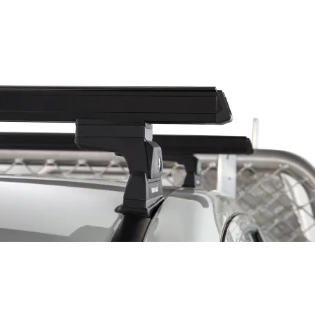 Kit 2 barres de toit noire 1250 mm Heavy Duty RLT600 Ditch Mount Mitsubishi L200 Gen V MQ-MR 2015-