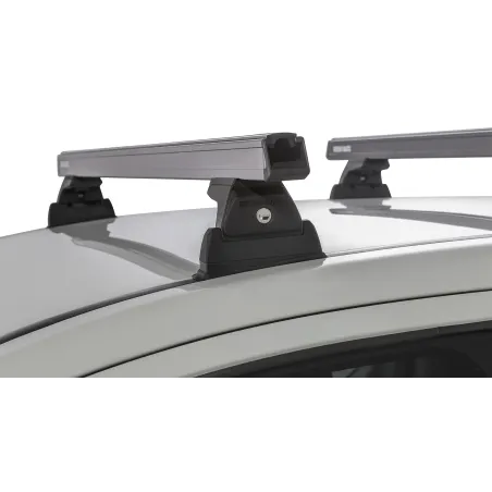 Kit 2 barres de toit noire 1250 mm Heavy Duty RLT600 Ditch Mount Mitsubishi L200 Gen V MQ-MR 2015-