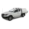 Kit 2 barres de toit noire 1250 mm Heavy Duty RLT600 Ditch Mount Mitsubishi L200 Gen V MQ-MR 2015-