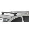 Kit 1 barre de toit avant noire 1250mm Heavy Duty avec pied RLT600 Ditch Mount Mitsubishi L200 Gen V MQ-MR 2015-