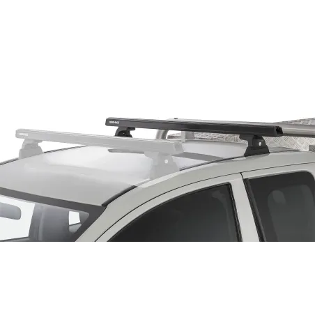 Kit 1 barre de toit arrière noire 1250mm Heavy Duty avec pied RLT600 Ditch Mount Mitsubishi L200 Gen V MQ-MR 2015-