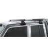 Kit 2 barres de toit noire Heavy Duty 1500mm avec pieds RL110 Toyota Land Cruiser série 79 2007-