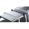 Kit 1 barre de toit noire Heavy Duty 1500mm avec pieds RL110 Toyota Land Cruiser série 79 2007-