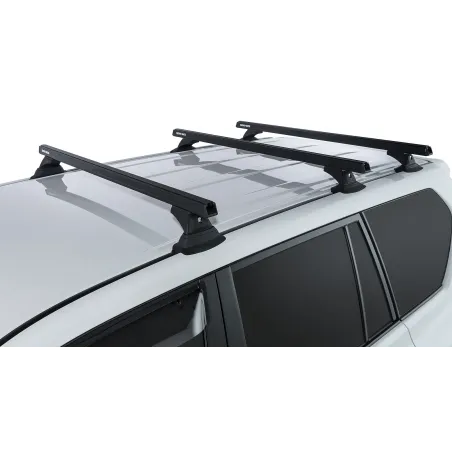 Kit 3 barres de toit noire 1250mm Heavy Duty RCH Toyota Land Cruiser série 150 2009-
