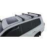 Kit 3 barres de toit noire 1375mm Heavy Duty avec pieds RCH Toyota Land Cruiser série 200 2007-2021