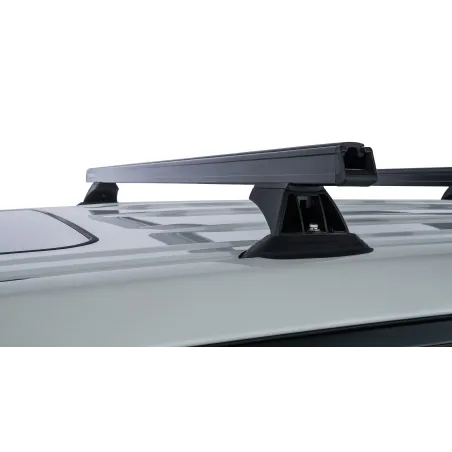 Kit 3 barres de toit noire 1375mm Heavy Duty avec pieds RCH Toyota Land Cruiser série 200 2007-2021