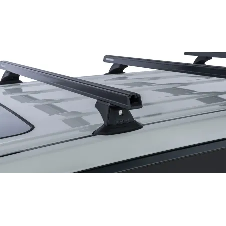 Kit 3 barres de toit noire 1375mm Heavy Duty avec pieds RCH Toyota Land Cruiser série 200 2007-2021