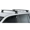 Kit 2 barres de toit noire Vortex 1260mm avec pieds RCH Nissan X-Trail T31 2007-2014