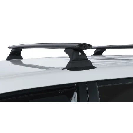 Kit 3 barres de toit noire Vortex 1260mm avec pieds RCH Toyota Land Cruiser série 150 2009-