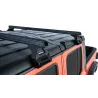 Kit 2 barres de toit noire Heavy Duty 1500mm avec pieds RL110 Jeep Wrangler JL & Gladiator JT 2020+