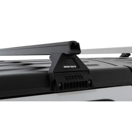 Kit 2 barres de toit noire Heavy Duty 1500mm avec pieds RL110 Jeep Wrangler JL & Gladiator JT 2020+