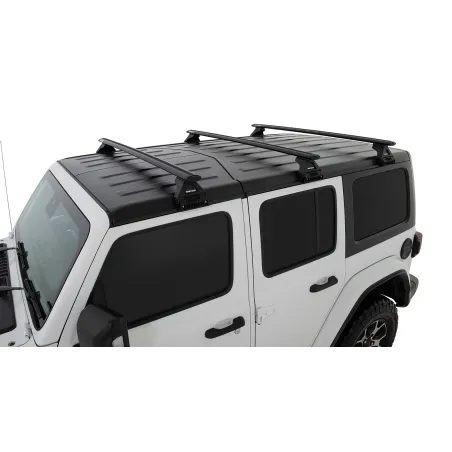 Kit 3 barres de toit noire Vortex 1500mm avec pieds RL110 Jeep Wrangler JL 2019+