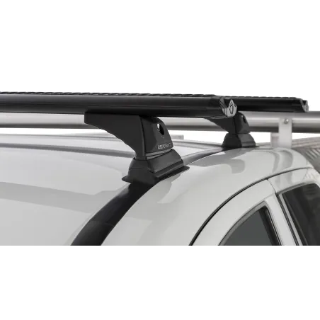 Kit 2 barres de toit noire Vortex 1260mm avec pieds RCH Mitsubishi L200 Gen V MQ-MR 2015-