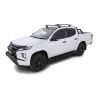 Kit 2 barres de toit noire Vortex 1260mm avec pieds RCH Mitsubishi L200 Gen V MQ-MR 2015-