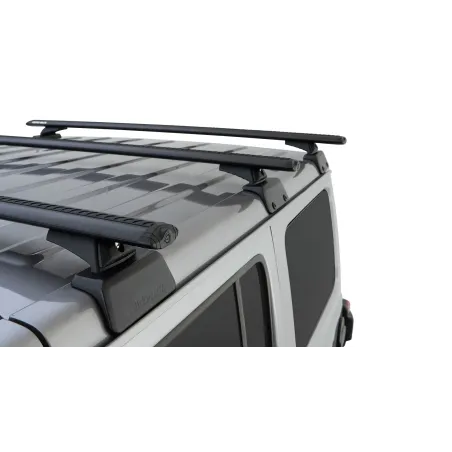 Kit 3 barres de toit noire Vortex 1500mm RCL Backbone Jeep Wrangler JL 2019-