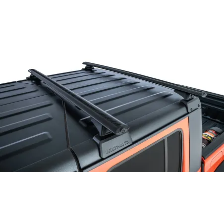 Kit 2 barres de toit 1500mm Backbone Vortex avec pieds RCL Jeep Gladiator JT 2020-
