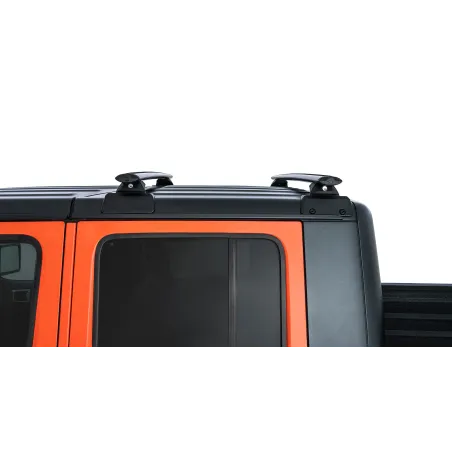 Kit 2 barres de toit 1500mm Backbone Vortex avec pieds RCL Jeep Gladiator JT 2020-