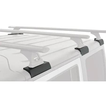 Kit 2 barres de toit noire Vortex 1500mm RCL avec Backbone RJKB1 Jeep Wrangler JK 2011-2019