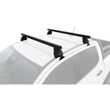 Kit 2 barres de toit Heavy Duty noire 1250mm série 2500 Ford Ranger T9 & Raptor T9 (P703) 2022-