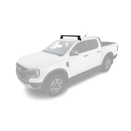 Kit 1 barre de toit avant Heavy Duty noire 1250mm série 2500 Ford Ranger T9 & Raptor T9 (P703) 2022-