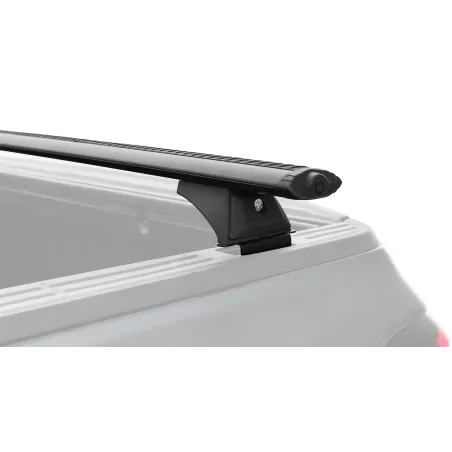 Kit 2 barres de toit noire 1650mm Vortex avec pieds RCH Ford Ranger (Excl. Wildtrak Platinum) Double T9 2022-