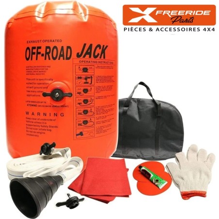 Cric Air Jack 4T, gonflable avec les gaz de l'échappement