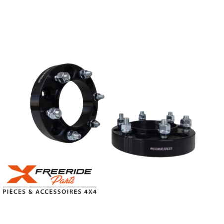 Jeu de 2 élargisseurs de voie de 30 mm en aluminium 6061-T6, double centreur, visserie comprise. Nissan