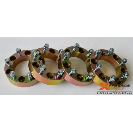 Jeu de 4 élargisseurs de voie de 30mm en acier Tyrex, visserie comprise. Nissan