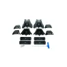 Kit 2 barres de toit Rhino Rack Sportz 1370mm Nissan Navara D40 châssis cabine Double Cab 2005-2015