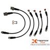 Kit 6 flexibles de frein aviation +10cm pour Nissan Patrol GR Y60