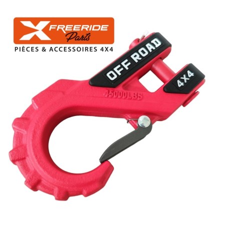 Crochet renforcé compétition pour treuil, extra renforcé