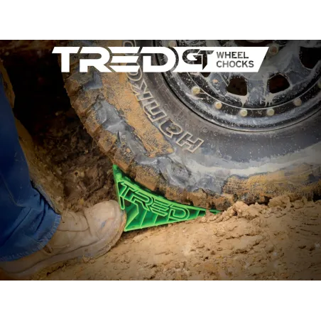 Cales de roue Wheel Chock verte Tred - La paire