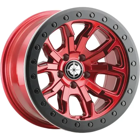JANTE OC WHEELS 9303 DUAL TEK CANDY RED 9x17 5x127 ET-12 CB78.1