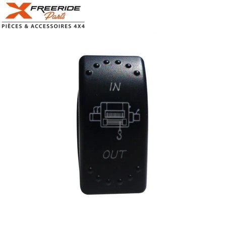 Interrupteur commande treuil pour branchement fixe sur le tableau de bord