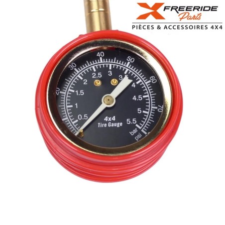 Coffret dégonfleur rapide avec manomètre + 4 bouchons en plastique